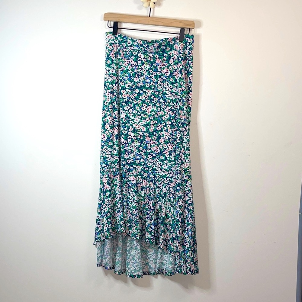 Talbots HIGH-LOW FLOUNCE SKIRT - DITSY FLORAL